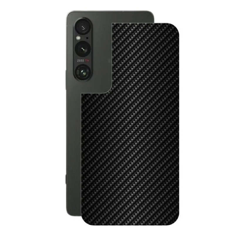 Película para Sony Xperia 1 V - Traseira de Fibra de Carbono Preta - Gshield