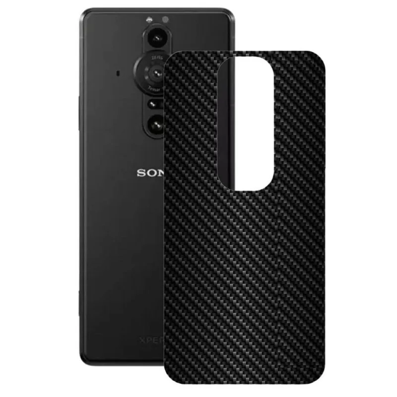 Película para Sony Xperia PRO-l - Traseira de Fibra de Carbono Preta - Gshield - Gshield
