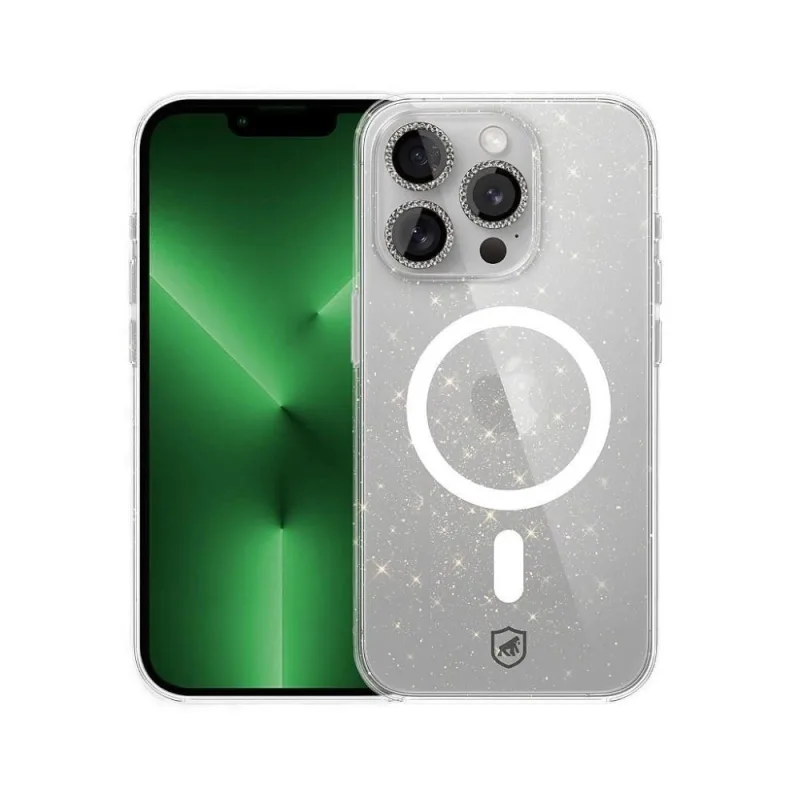 Capa para Celular Gshield Iphone 13 Pro Max Proteção Contra Impactos Magsafe Glitter Polipropileno - Gshield - Celular E Smartphone