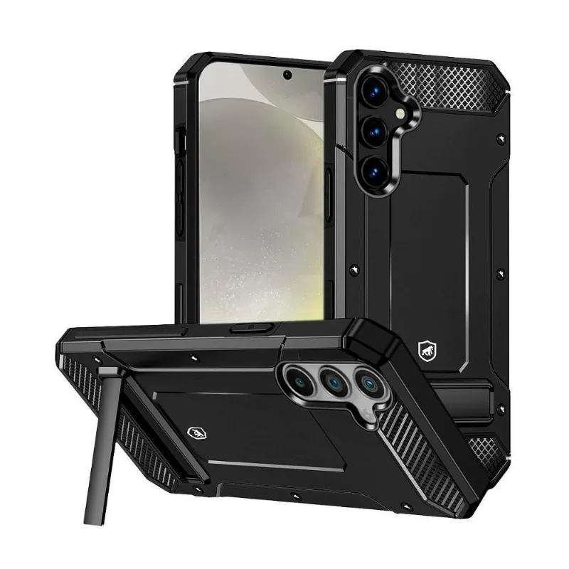 Capa Gshield Armyproof Para Samsung Galaxy S24 Com Proteção Contra Impactos Em Tpu Preto 1 Unidade