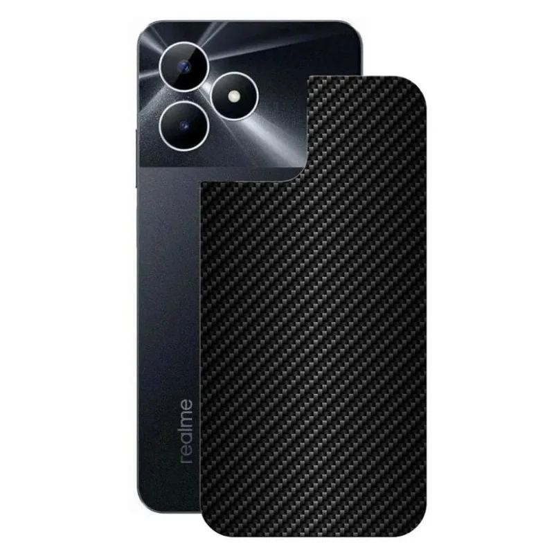 Película para Realme Note 50 - Traseira de Fibra de Carbono Preta - Gshield - Gshield