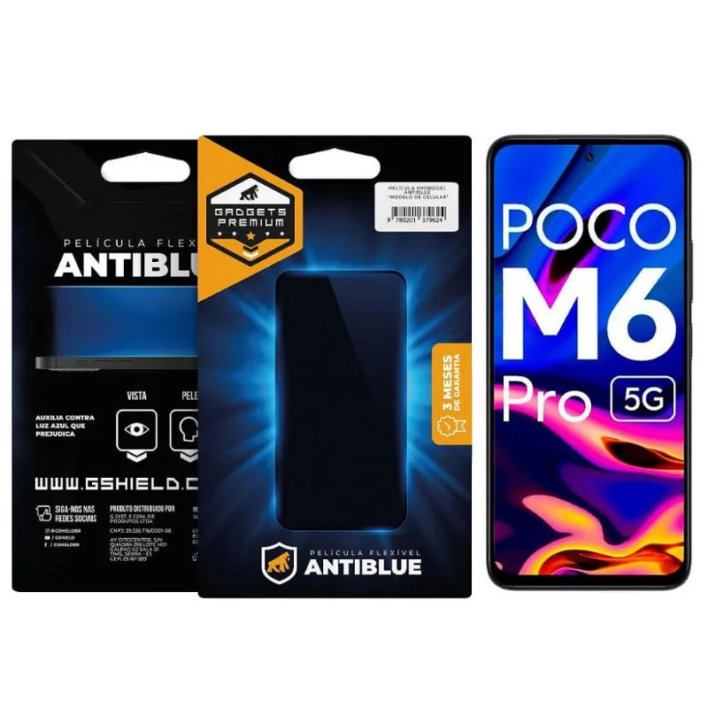 Película para Xiaomi Poco M6 Pro 5G - AntiBlue - Gshield - Gshield