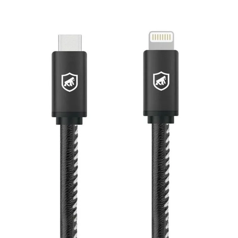Cabo Lightning / Type-C - Turbo Militar - 1,5M no Atacado - Caixa Fechada 10 Unidades - Gshield