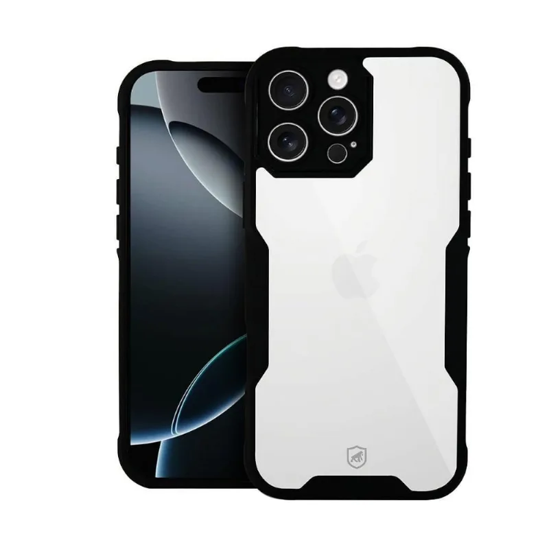 Capa Case Capinha Para Iphone 16 Pro Max - Dual Shock Sense Preta - Gshield - Gshield