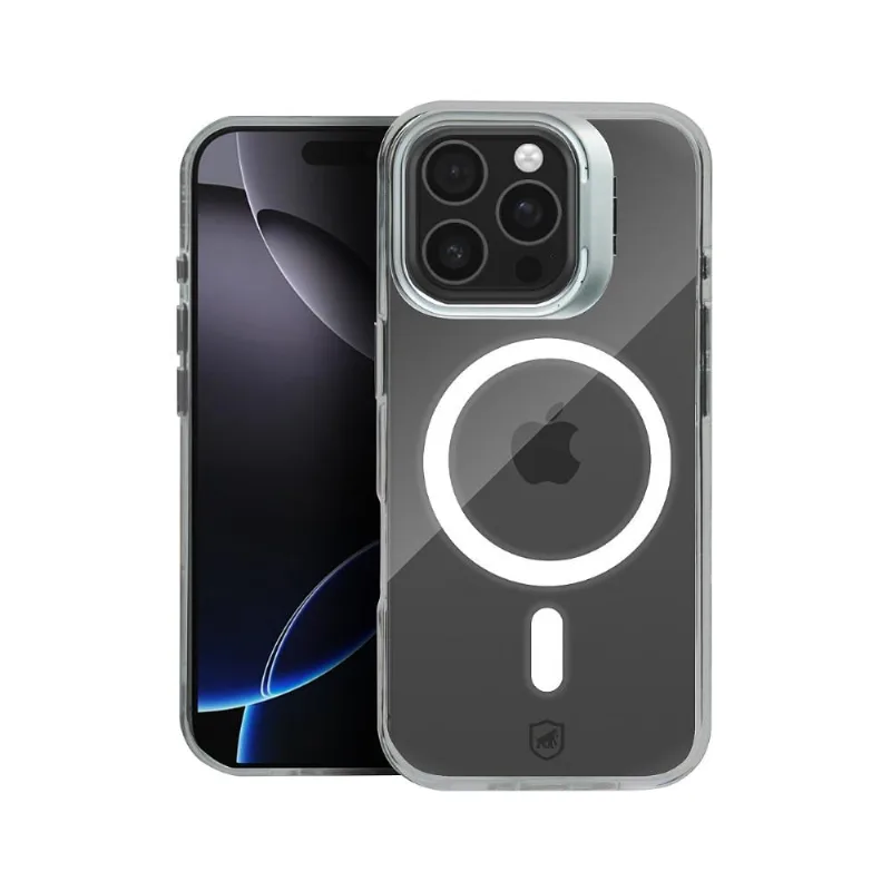 Capa case capinha para iPhone 16 Pro Max - MagSafe Crystal Armor Stand - NÃO AMARELA - Gshield