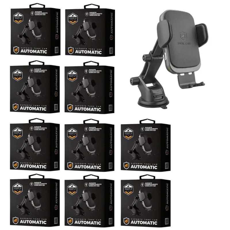 Suporte Veicular sem fio Wireless - Tank Car no Atacado - Caixa Fechada 10 Unidades - Gshield