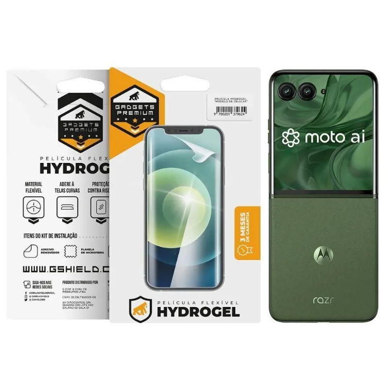 Película Para Motorola Moto Razr 50 Ultra 5g - Traseira Hydrogel Hd - Gshield - Gshield
