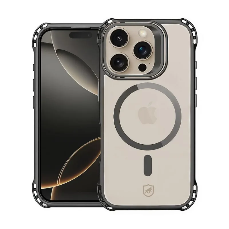 Capa para iPhone 16 Pro Max - MagSafe AirBag Preta - Gshield
