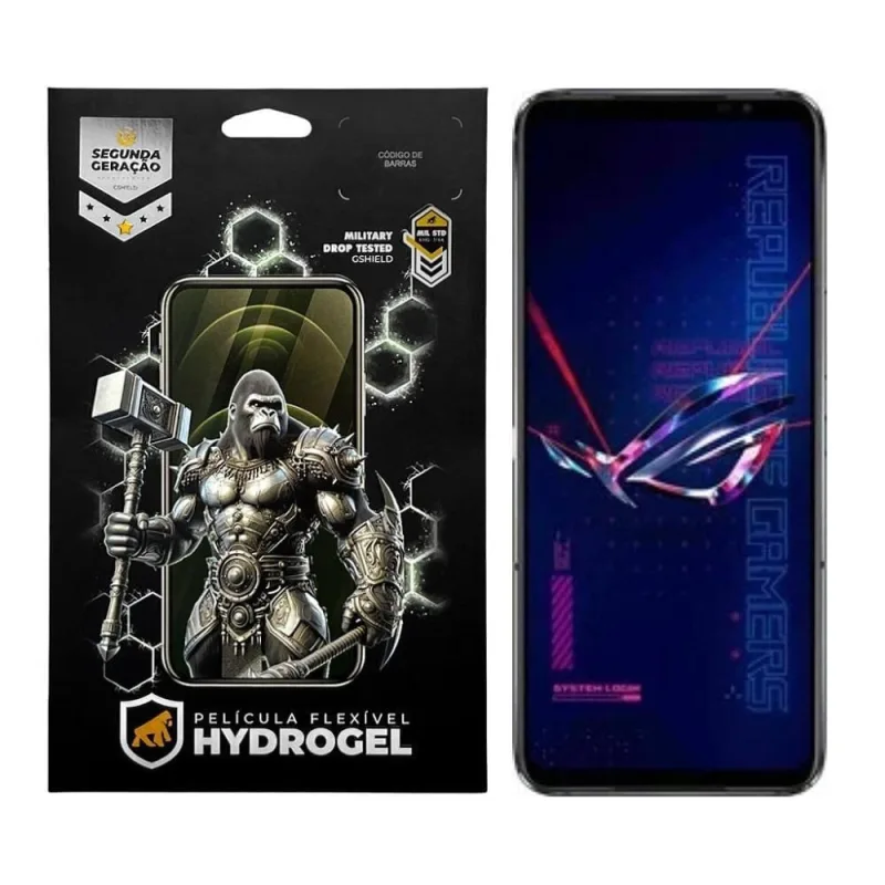Película de Proteção para Celular Gshield Asus Rog Phone 6 Tela Resistente Hidro Nano Pet TPU Soft - Gshield - Celular E Smartphone