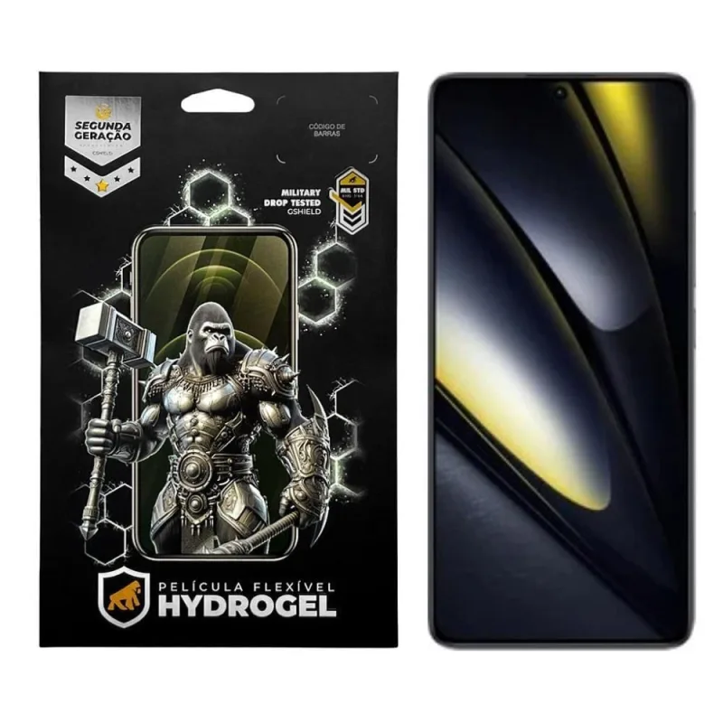 Película de Tela Gshield para Xiaomi Poco F6 5G com Tecnologia Hydrogel HD Transparente Hidro Nano - Gshield