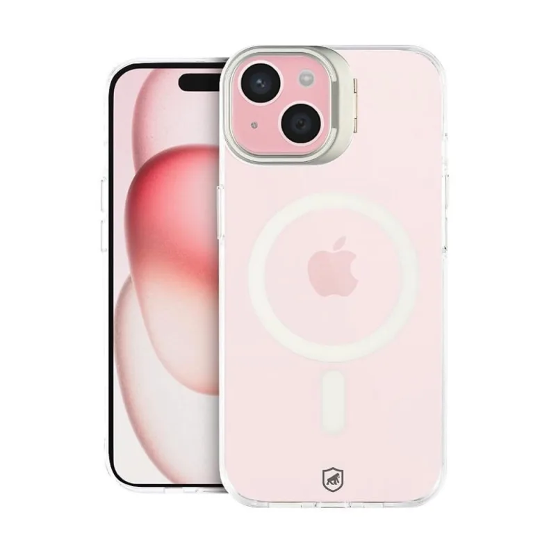 Capa para Celular Gshield Magsafe Crystal Armor Stand para Iphone 15 com Proteção Avançada - Gshield