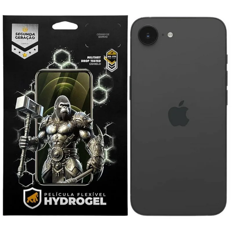 Película Traseira Gshield Iphone 16e Hydrogel HD Transparente Oleofóbica