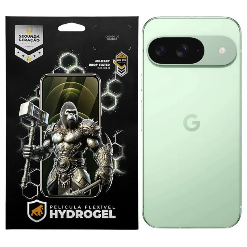 Película Gshield Para Google Pixel 9 Traseira Hydrogel HD Com Proteção Contra Riscos Em Material