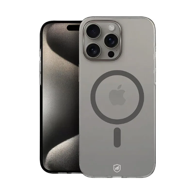 Capa para iPhone 15 Pro Max - Crystal Slim Magsafe Titanium