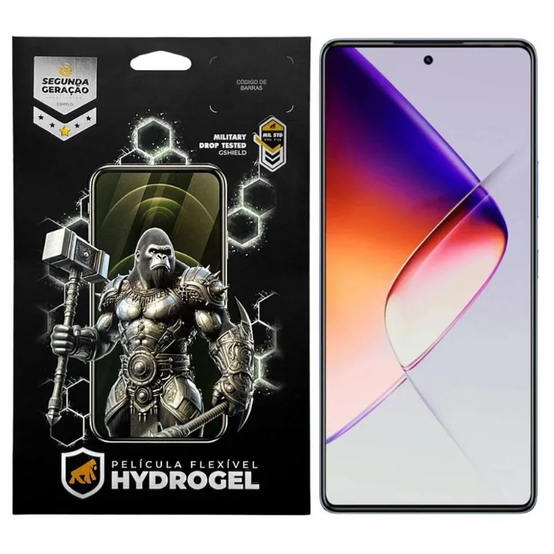 Película Gshield Para Infinix Note 40 5G Proteção Contra Riscos Hydrogel HD Hidro Nano PET E TPU