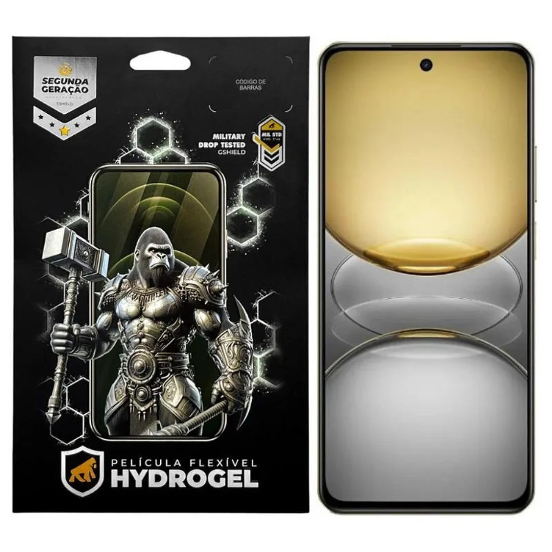 Película Gshield Hydrogel HD para Realme C75 com Proteção Contra Riscos em Hidro Nano PET + TPU Soft