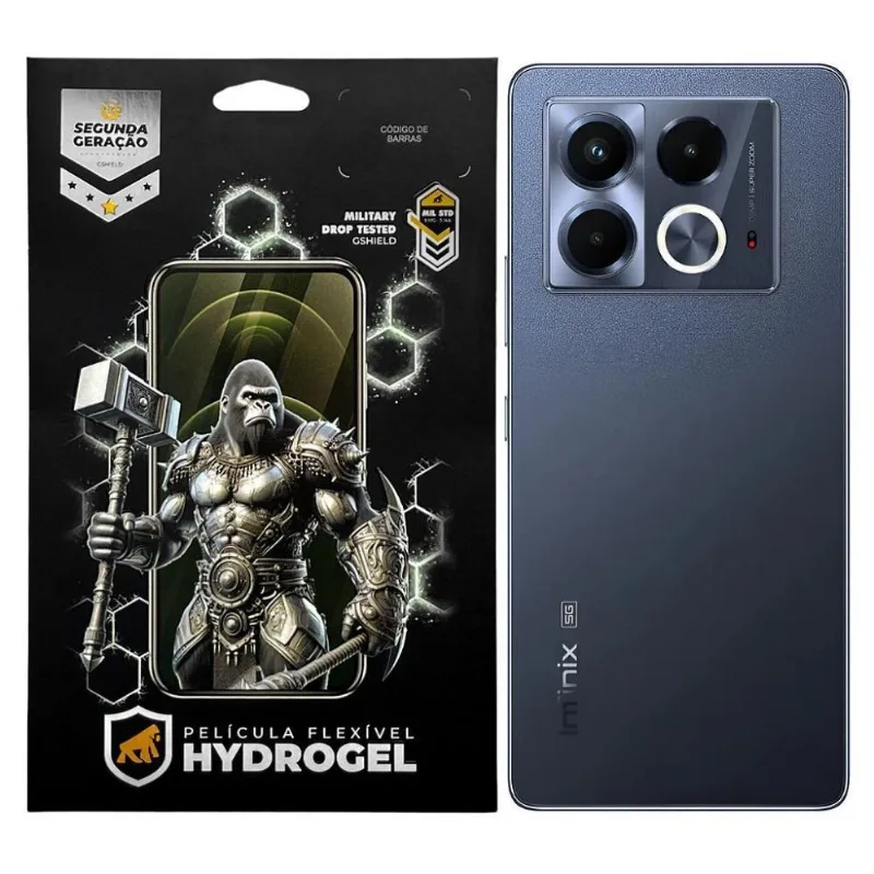 Película De Proteção Gshield Para Infinix Note 40 5g Traseira Hydrogel Hd Transparente 1 Unidade