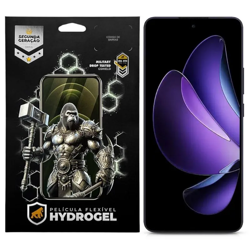 Película Gshield Hydrogel HD para Oppo Reno 13 5G com Tecnologia Hidro Nano PET e TPU Soft Gel