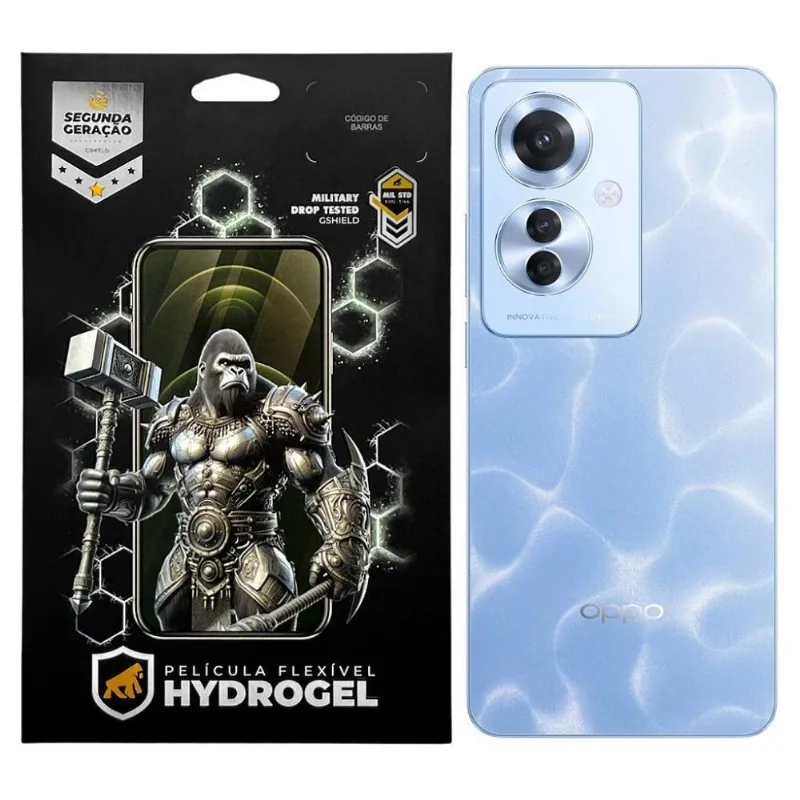 Película Gshield Para Oppo Reno 11 F 5g Traseira Hydrogel Hd Hidro Nano Pet Tpu Soft Gel 1 Unidade