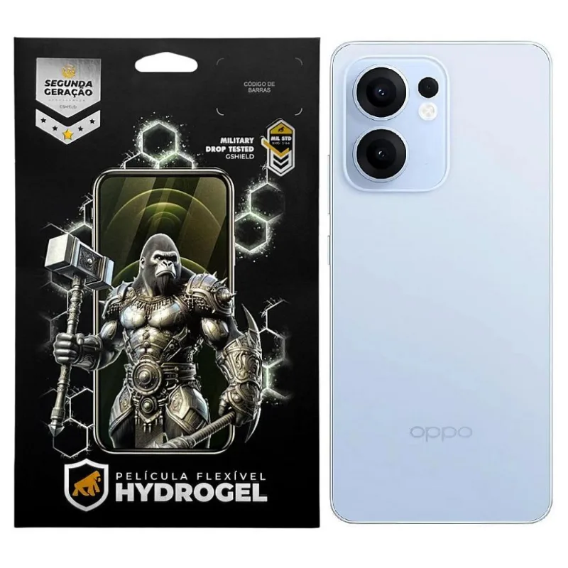 Película Gshield Para Oppo Reno 13 F 5g Traseira Hydrogel Hd Com Proteção Contra Riscos Transparente