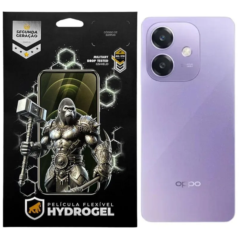 Película Gshield Para Oppo A40 Traseira Hydrogel HD Com Proteção Em Hidro Nano PET E TPU Soft Gel 1