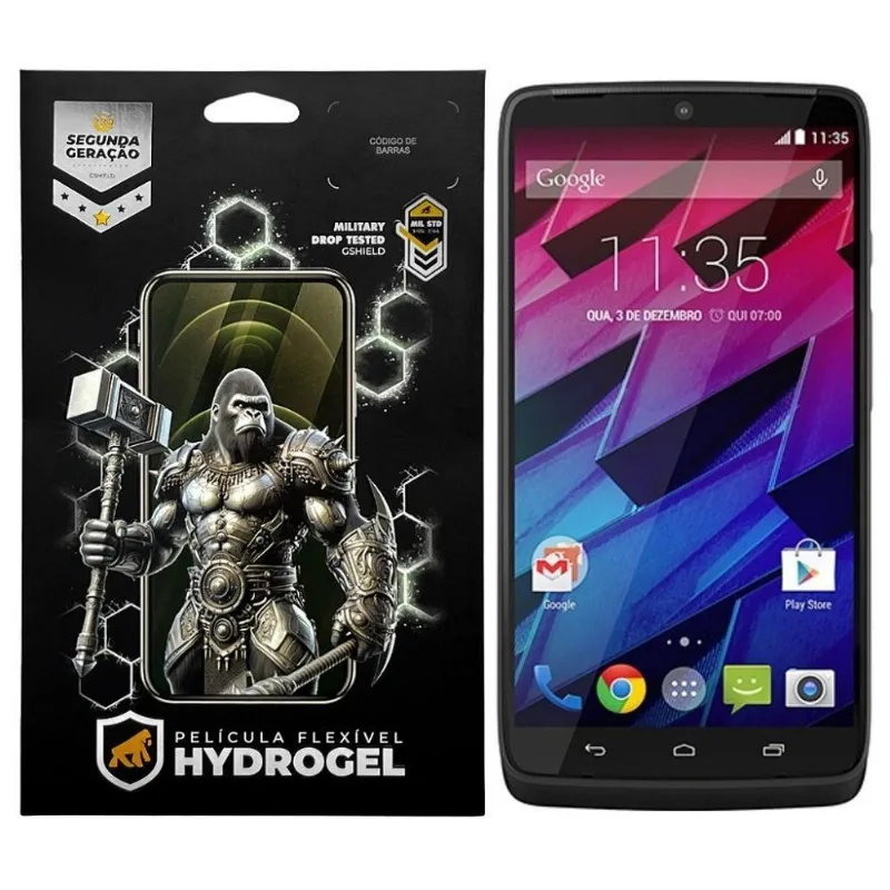 Película Gshield Hydrogel HD para Motorola Moto Maxx com Proteção Contra Riscos em Hidro Nano PET