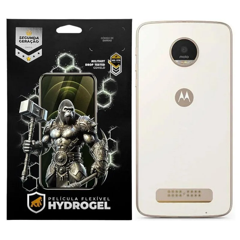 Película Gshield Para Motorola Moto Z Play Traseira Hydrogel HD Com Revestimento Oleofóbico