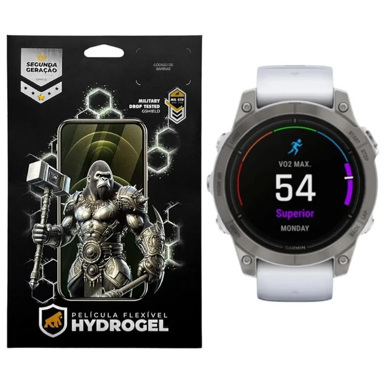 Película Para Smartwatch Gshield Epix Gen 2 Pro Hydrogel HD Transparente 1 Unidade