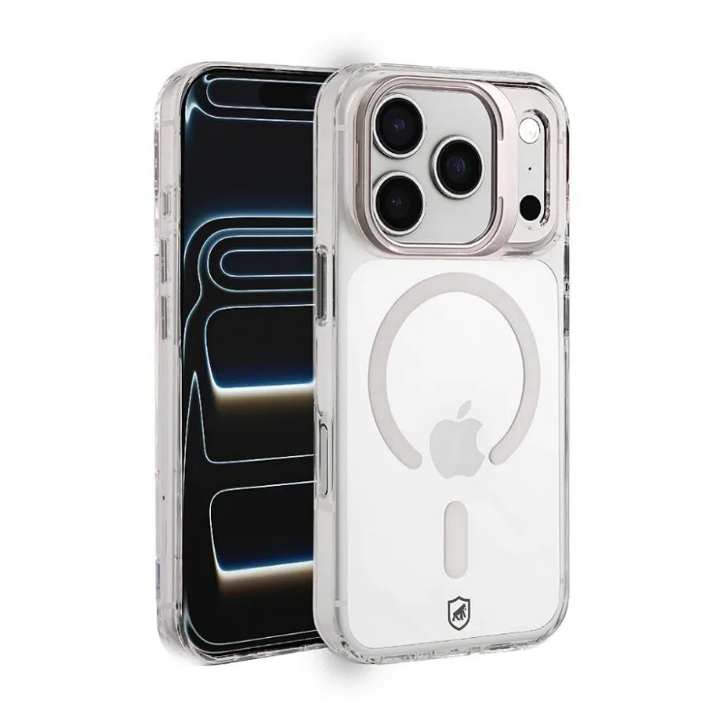 Capa para iPhone 17 Pro - MagSafe Crystal Armor Stand - NÃO AMARELA - Gshield