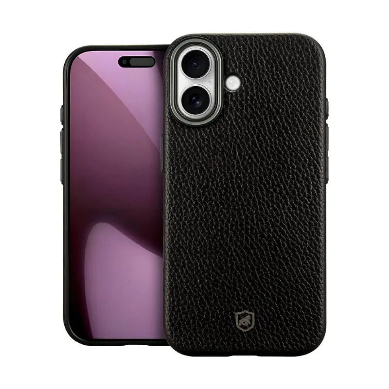 Capa case capinha para iPhone 17 - Magsafe Tech Couro - Preta - Gshield - Gshield