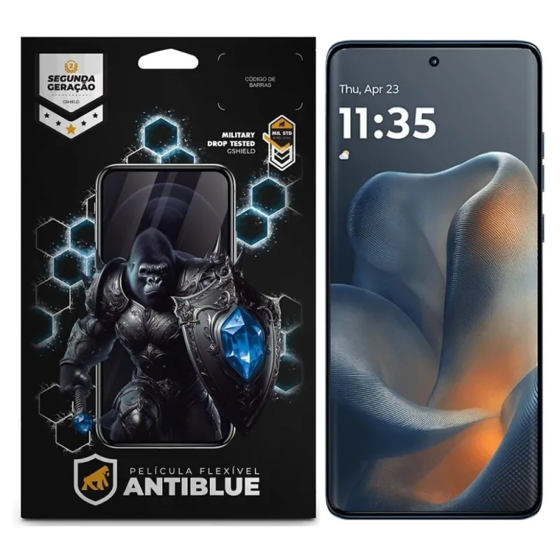 Película para Celular Gshield Motorola Moto Edge 60 5G Proteção Antiblue Bloqueio 99% Luz Azul UV - Gshield - Celular E Smartphone