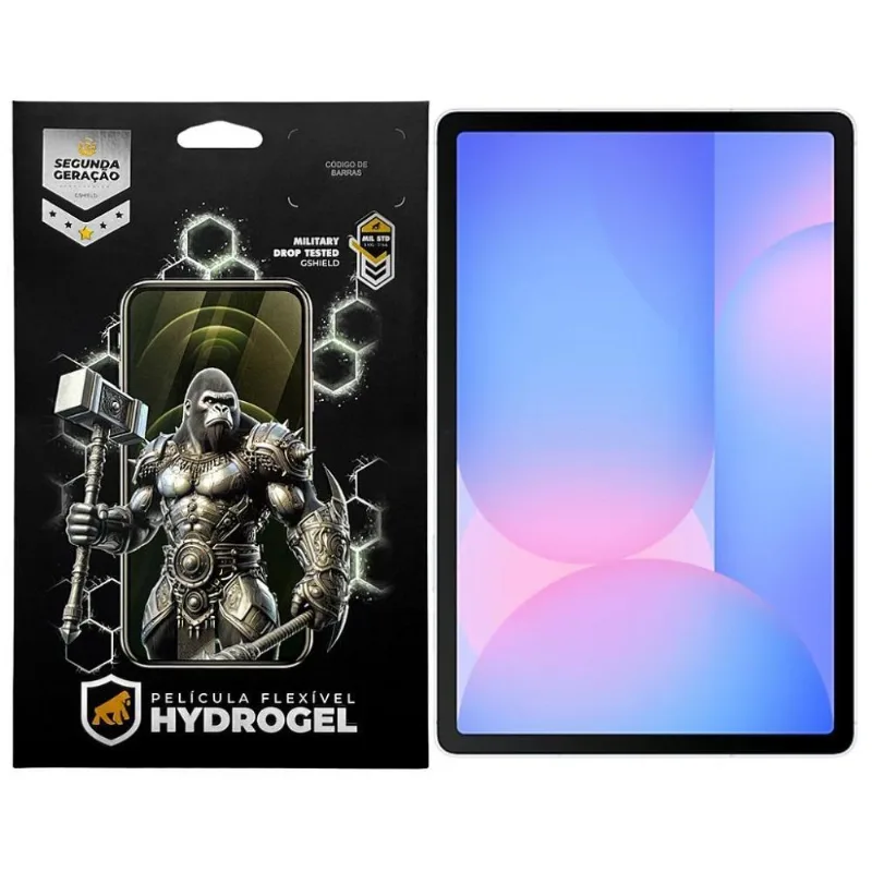 Película Gshield Hydrogel HD para Samsung Galaxy Tab S10 FE Plus com Proteção Contra Riscos - Gshield