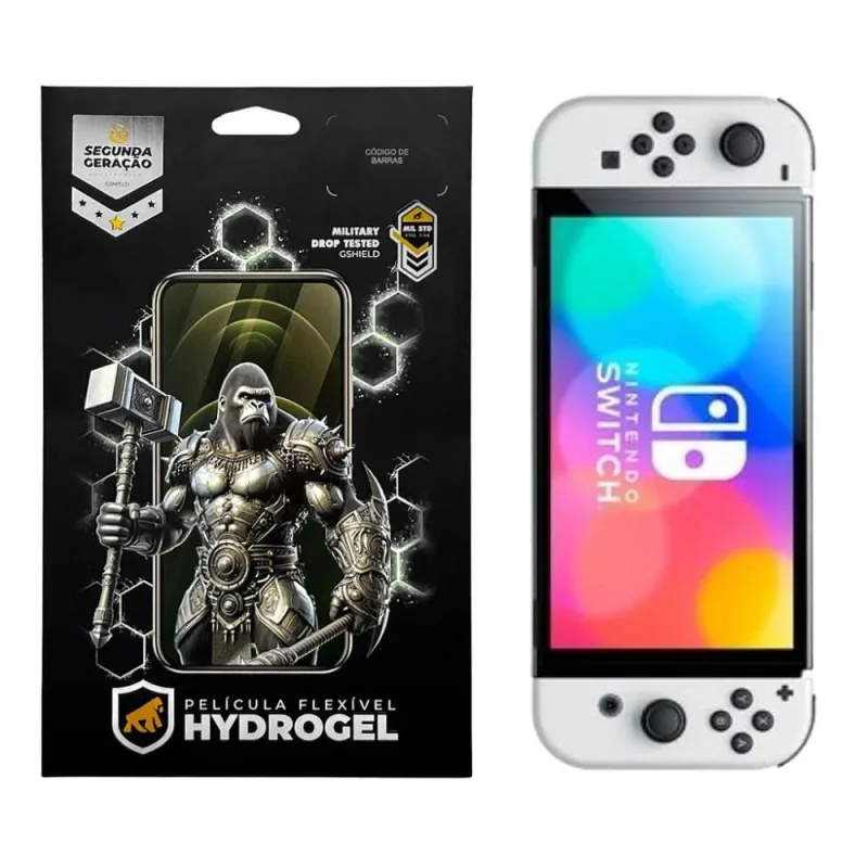 Película para Nintendo Switch Oled - Hydrogel Fosca -Gshield - Gshield - Celular E Smartphone