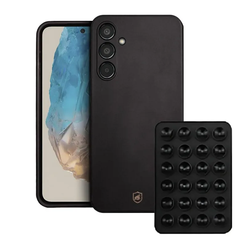 Kit Capa Silicon Veloz para Samsung Galaxy M35 Ventosa Preta - Gshield - Celular E Smartphone