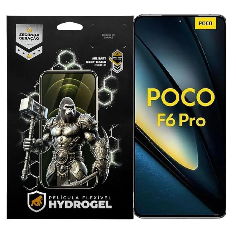 Película Para Xiaomi Poco F6 Pro - Hydrogel Gamer Fosca - Gshield