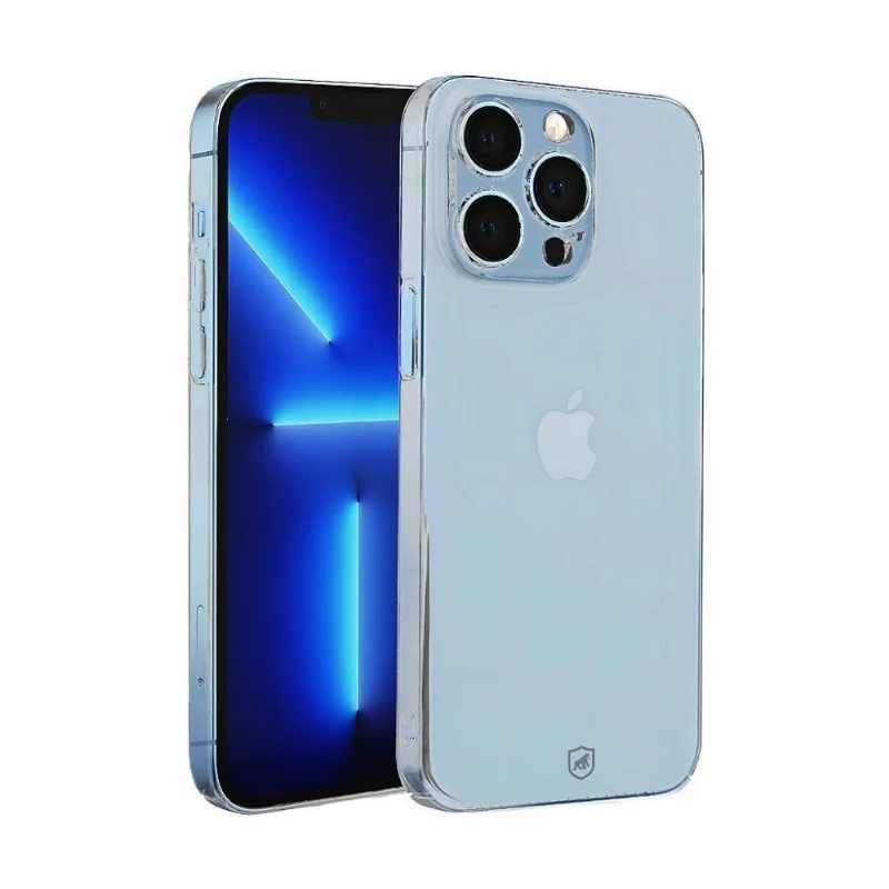 Capa Para iPhone 13 Pro Gshield Crystal Slim Com Proteção Antiamarelamento Em Acrílico Transparente
