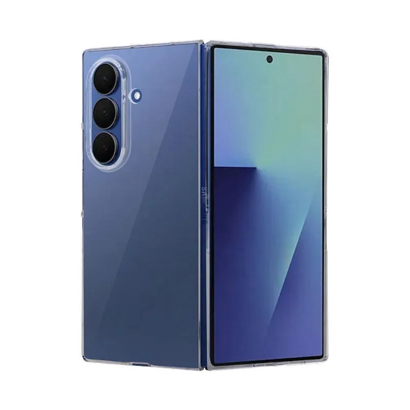 Capa Para Celular Gshield Crystal Slim Para Samsung Galaxy Z Fold 7 Com Acrílico Transparente