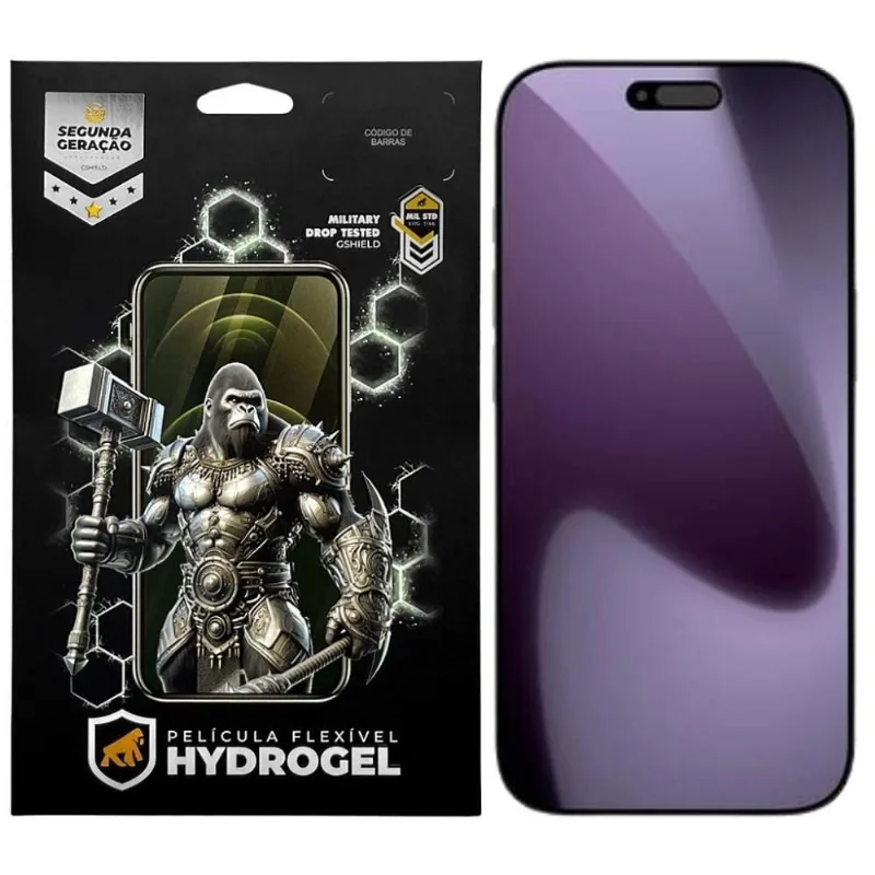 Película de Proteção para Celular Gshield Iphone 17 Pro Max Privacidade Hydrogel Transparente 1