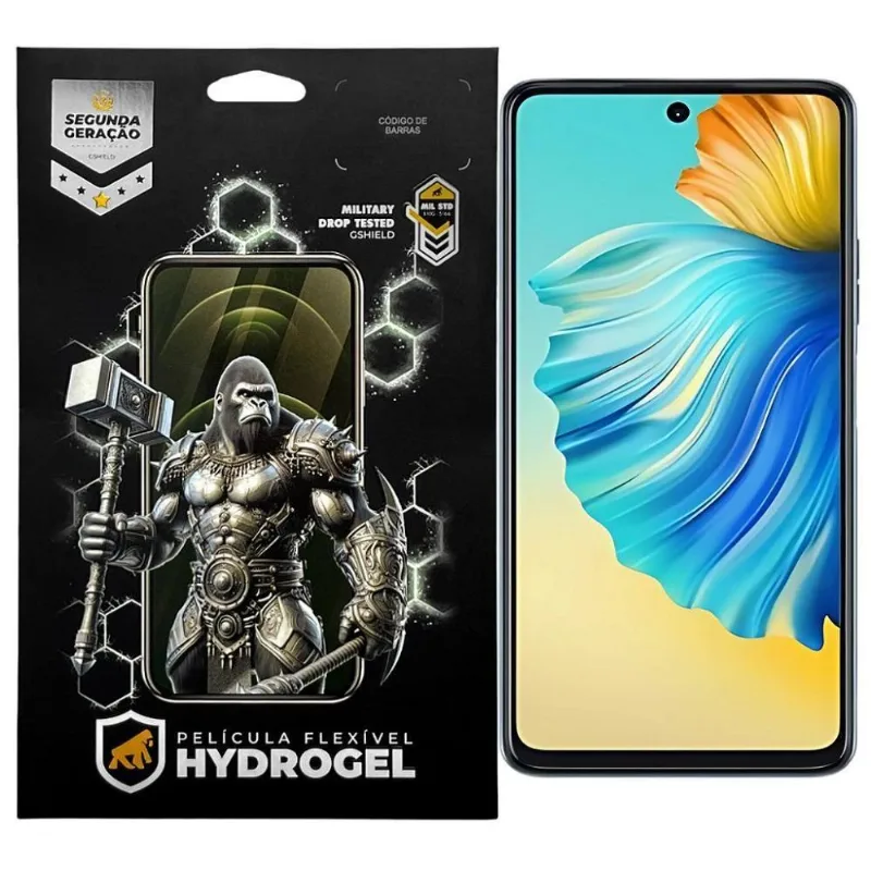 Película Gshield Hydrogel HD para Tecno Camon 17 Pro com Proteção Contra Riscos 1 Unidade