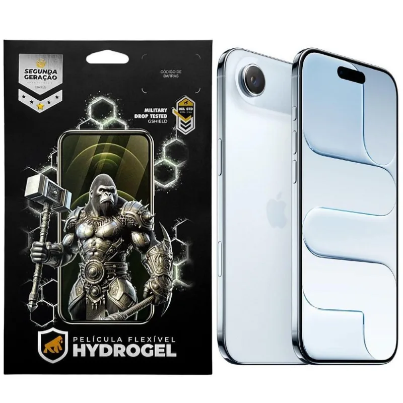 Película Para Celular Gshield Hydrogel HD Proteção Completa Frontal E Traseira 0,19mm Transparente 2