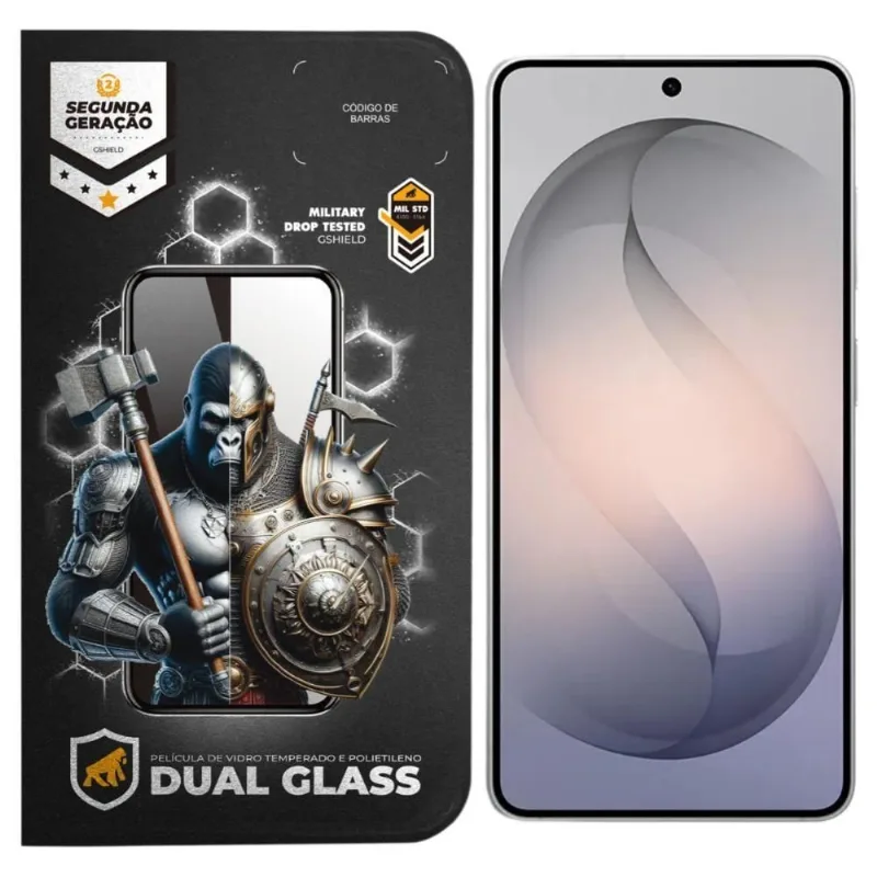 Película para Smartphone Gshield Dual Glass para Samsung Galaxy S26 Preta - Gshield - Celular E Smartphone