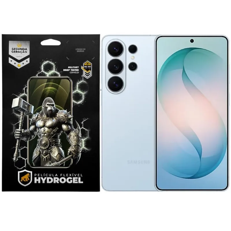 Kit Película Gshield Samsung Galaxy S26 Plus Hydrogel HD 0,19mm Transparente 2