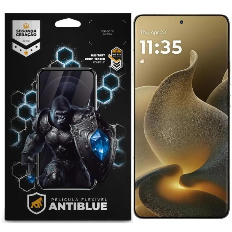 Película Gshield para Motorola Signature 5G Antiblue Proteção Contra Luz Azul Transparente - Gshield