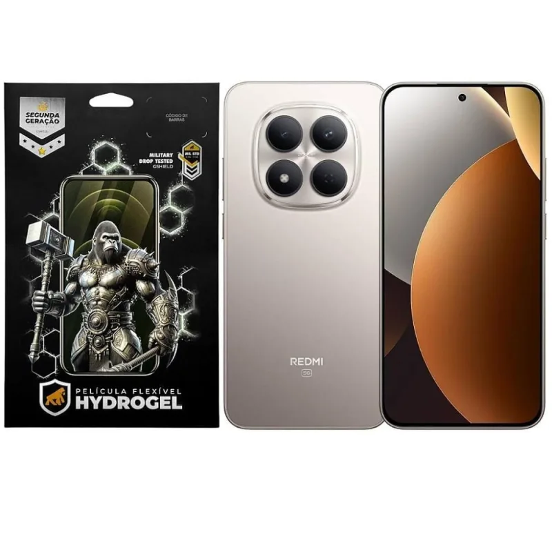 Kit Película Gshield para Xiaomi Redmi Note 15 Pro 5g Proteção Frontal e Traseira Hydrogel Hd 2 - Gshield - Câmeras E Drones