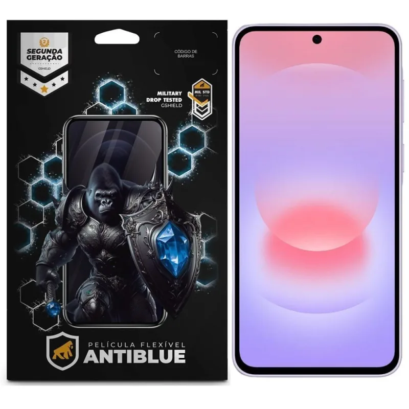 Película Gshield para Samsung Galaxy A37 Antiblue Proteção para Olhos e Pele Transparente - Gshield - Celular E Smartphone