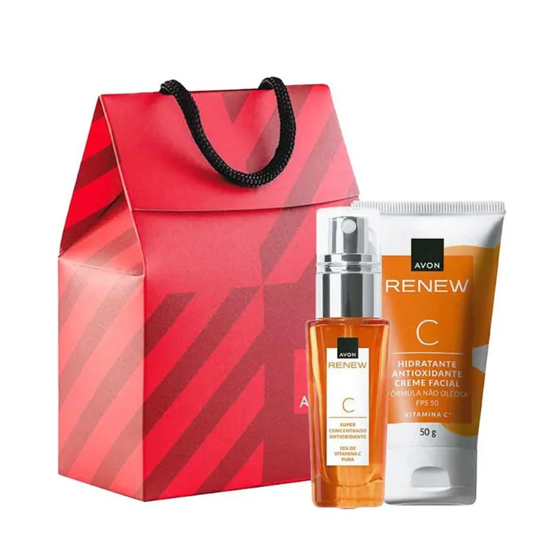 Presente Renew Vitamina C + Hidratante Protetor Solar Avon