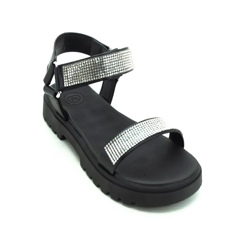 Sandália Infantil Menina Molekinha 2344.135 - Preto