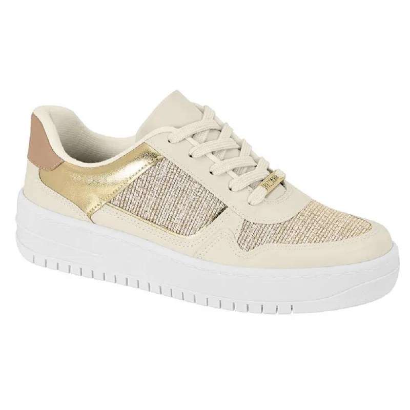 Tenis Vizzano Casual Ref 1389.120.28541 Prata/branco Off/bege/dourado 036