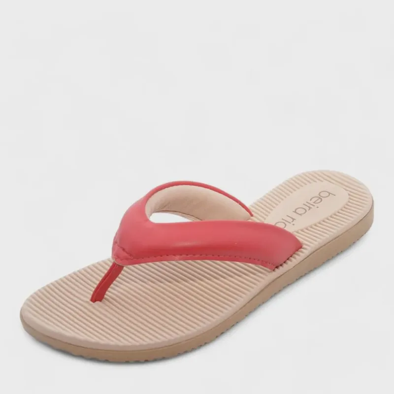 Tamanco Feminino Beira Rio Flat ref: 8395224 napa pele strech