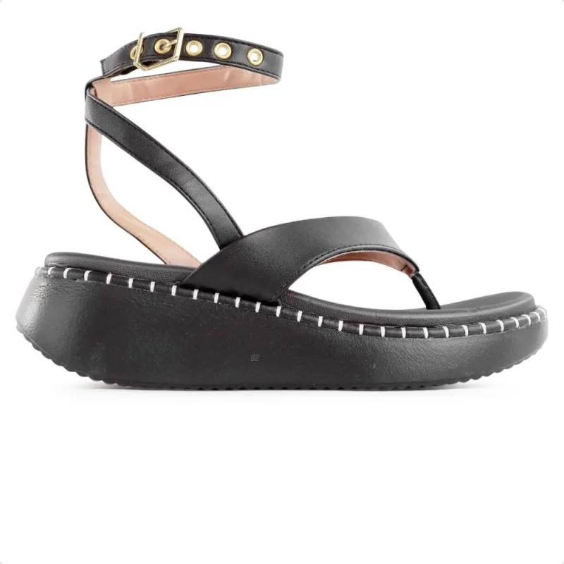 Sandália Vizzano Anabela Com Fivela Feminina - Vizzano - Moda